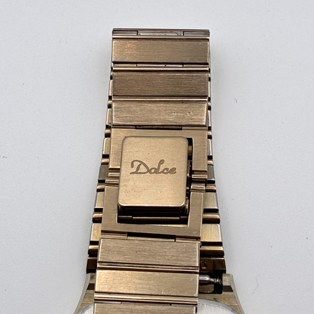 SEIKO セイコー　ドルチェ　腕時計　クォーツウォッチ　スクエア　ゴールド