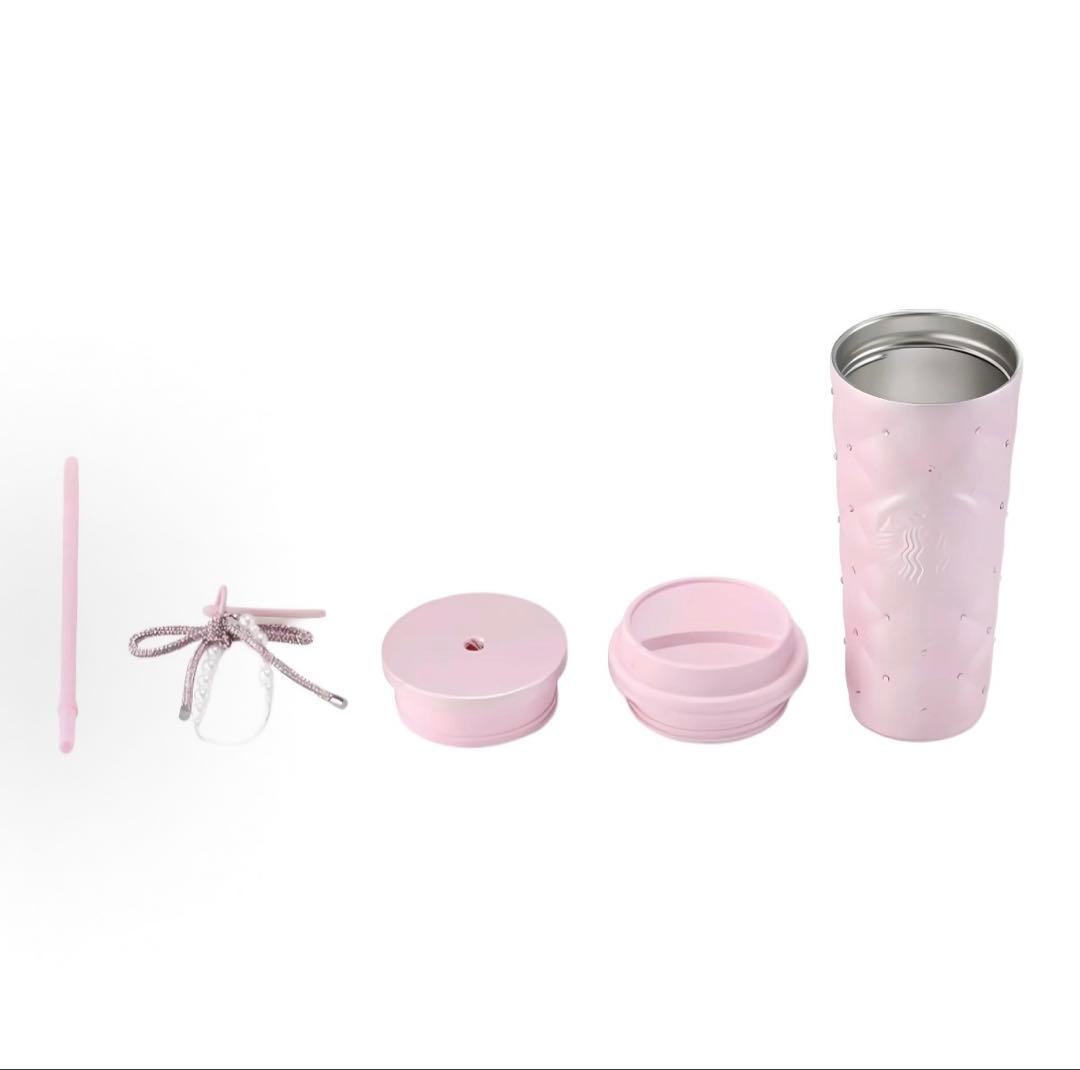 中国スターバックス　ステンレスタンブラー　ラインストーン　バレンタイン　②