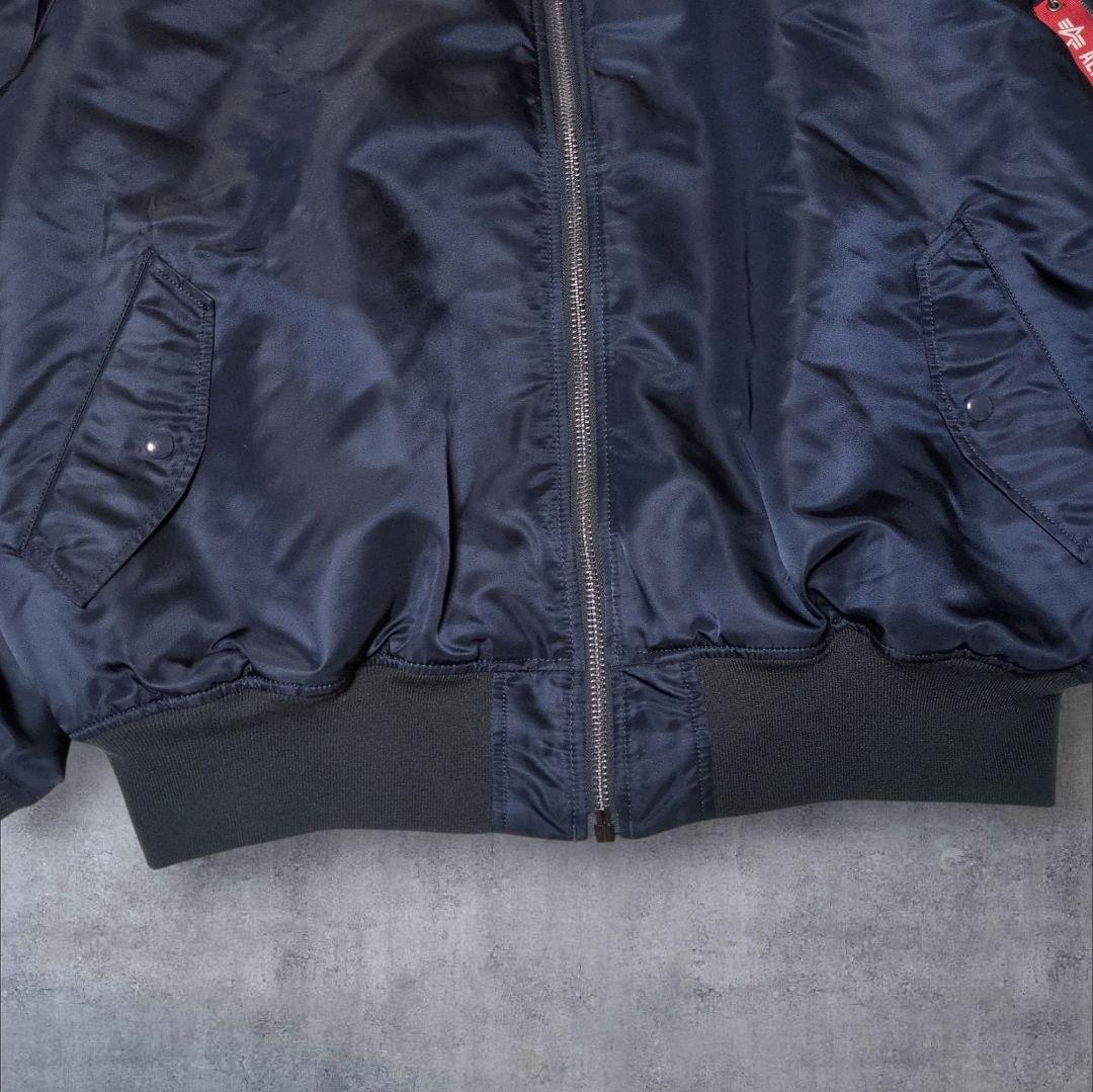 未使用級✨アルファインダストリーズ MA-1 ネイビー 5L 大きいサイズ