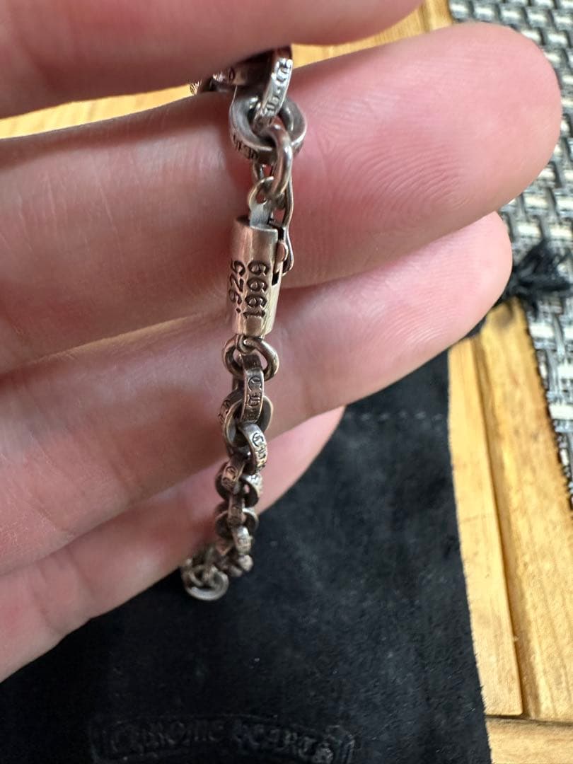 クロムハーツ ペーパーチェーンブレスレット正規品