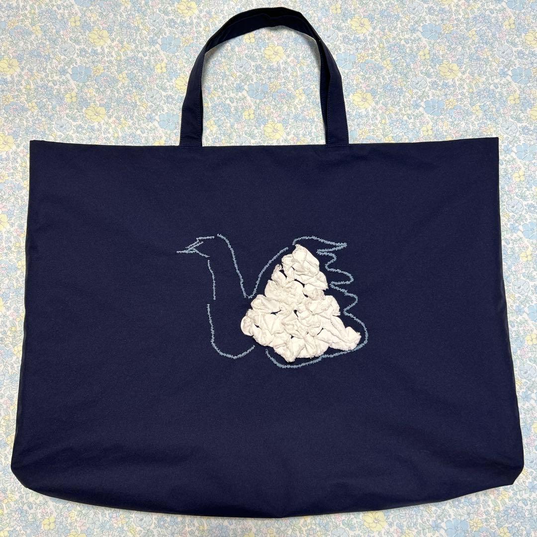 ミナペルホネン mina perhonen レッスンバッグ トート 白鳥 スワン