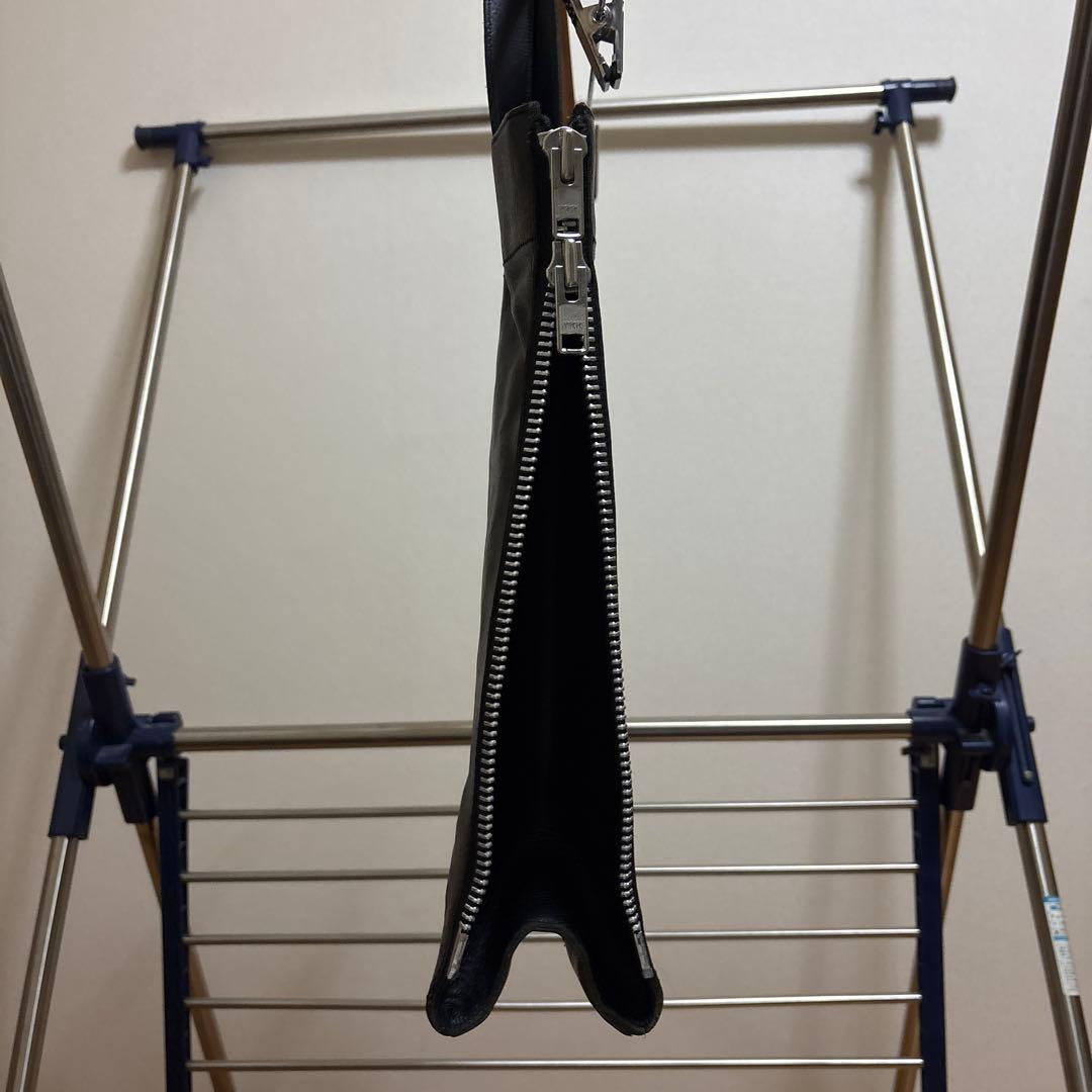 【美品】ヨウジヤマモト サイドジップレザートートバッグ　　袋付き