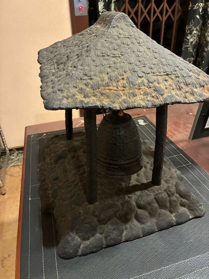 除夜の鐘　ミニチュア置物