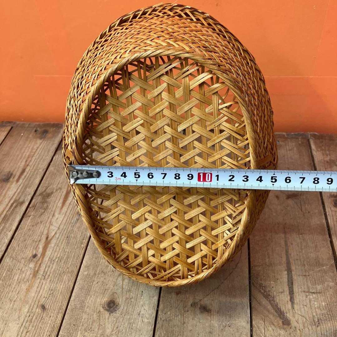 A-3 竹細工 竹かご バスケット 花籠 花器 インテリア 和風インテリア 昭和