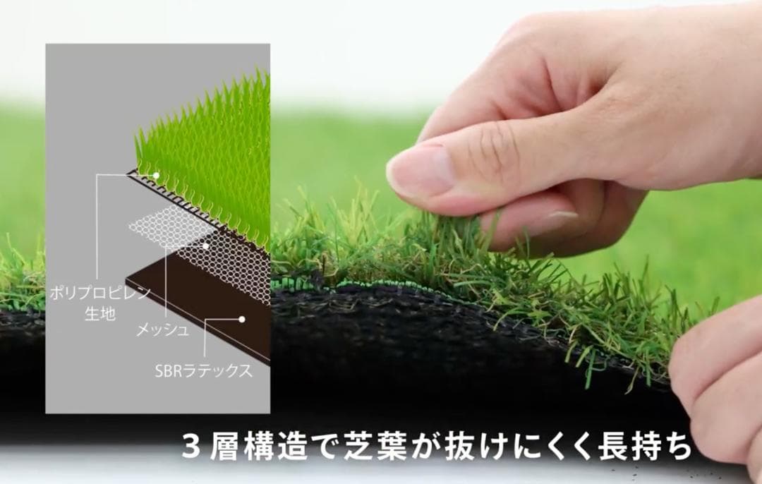 新品⭐️あこがれの芝がある庭に！　タカショー リアル人工芝 1×10m 芝丈3㎝