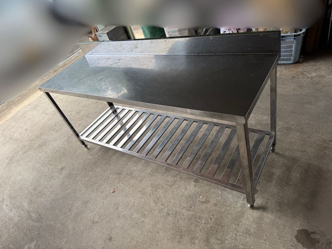 ステンレス　作業台　調理台　（岐阜県まで引き取り限定）