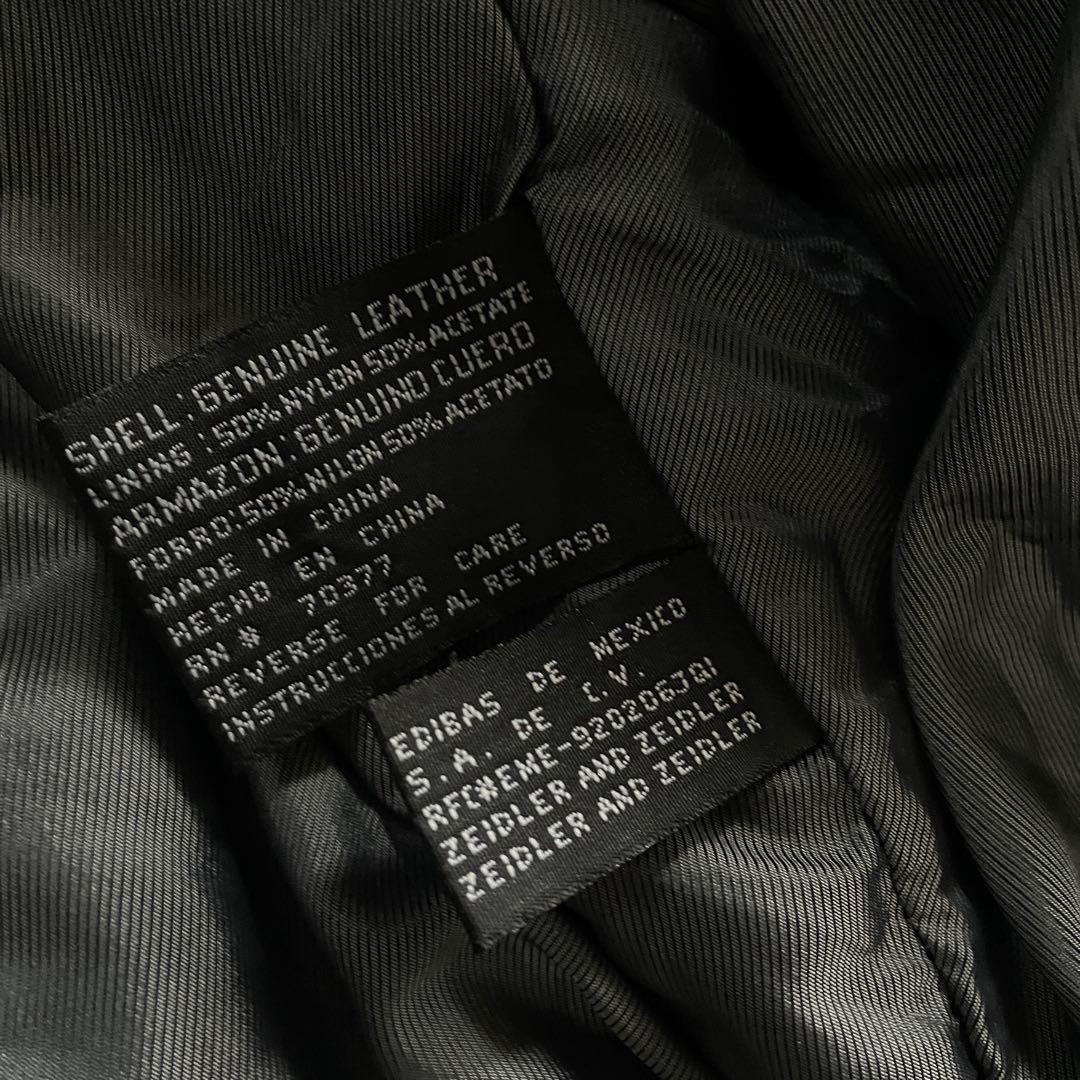 Black×Brown“Switching“羊革“bomber jacket