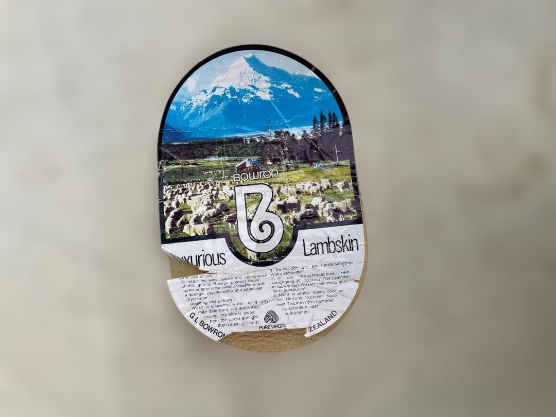 ★ Bowron ボウロン ムートン ラグ ニュージーランド 製 羊皮 羊毛皮