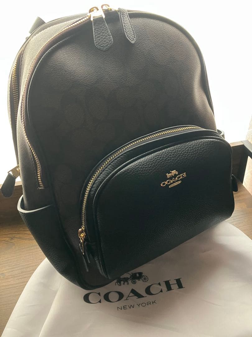 COACH ブラック レザー バックパック 【極美品】新品未使用