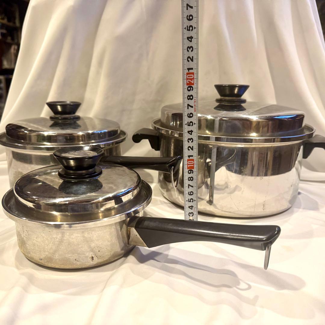 【 Amway 】 アムウェイ クィーンクックウェア 米国製 無水鍋 6点セット
