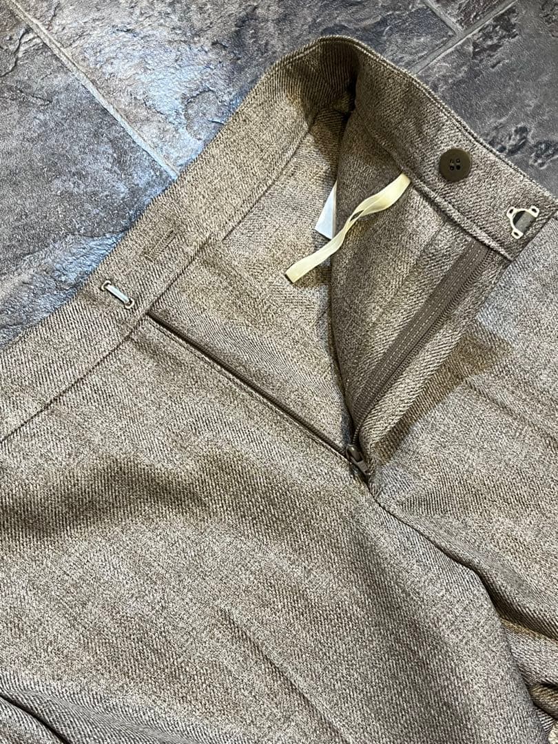 【未使用】23区ウールライクカルゼノーカラージャケットパンツスーツ上下セット36