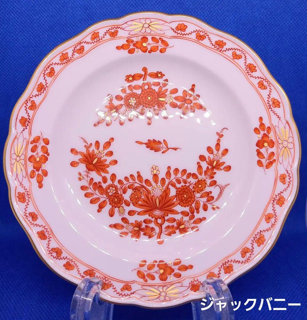 マイセン　ケーキプレート　インドの花