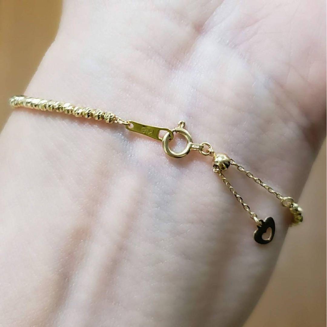 【新春初売り目玉商品】新品未使用♡K18台デザインブレスレット18.1センチ