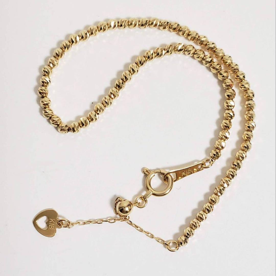 【新春初売り目玉商品】新品未使用♡K18台デザインブレスレット18.1センチ