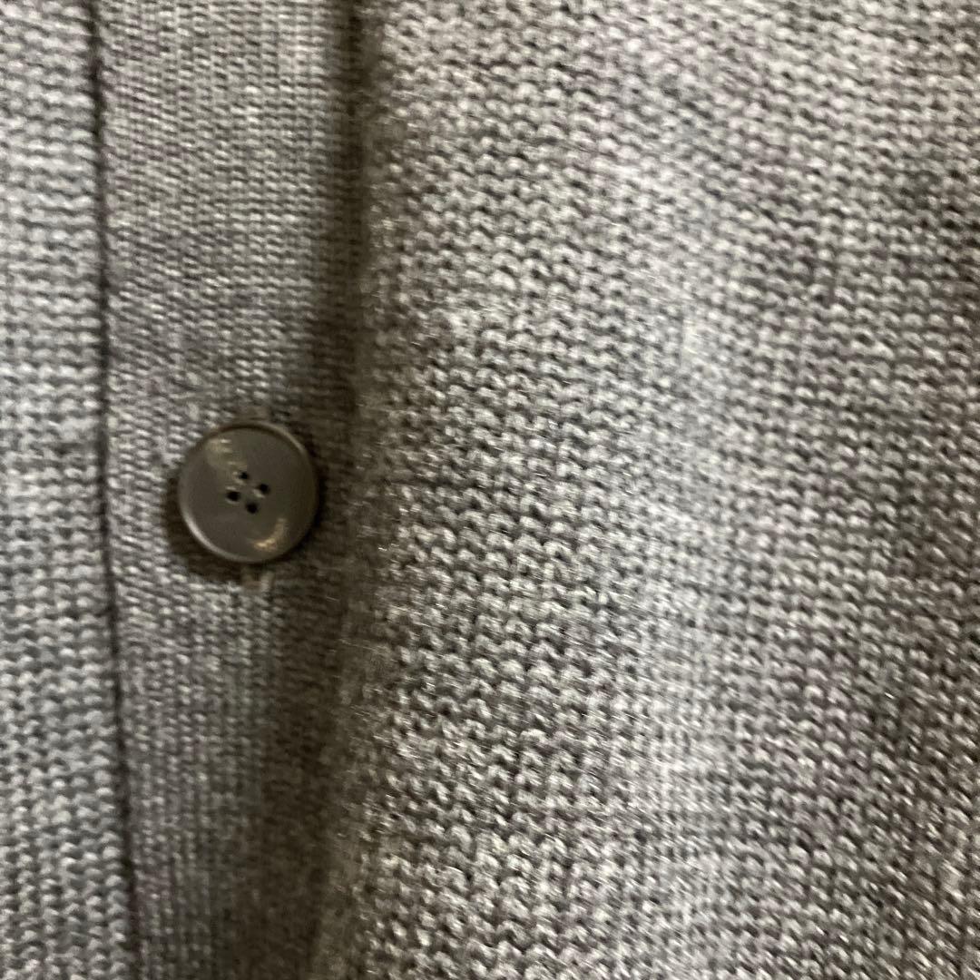 鎌倉シャツ スタンドカラーカーディガン Mサイズ グレー