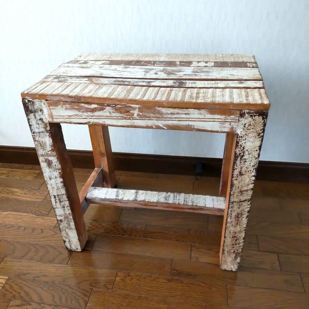古木 天然木 テーブル 机 台 ブロカント ヴィンテージ 家具 古道具