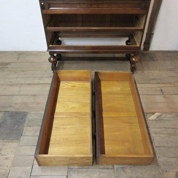 イギリス アンティーク 家具 ビューローブックケース デスク 本棚 6031e