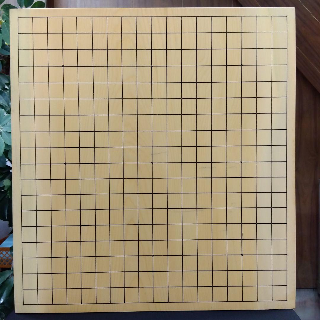 【国産　本榧　5寸碁盤　木表　脚なし】