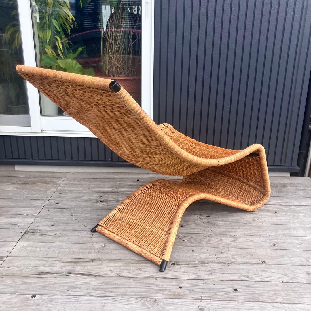 ラタンパーソナルチェア ラタンロッキングチェア 籐家具 ソファー ビンテージ