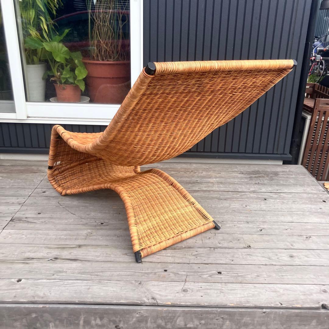 ラタンパーソナルチェア ラタンロッキングチェア 籐家具 ソファー ビンテージ