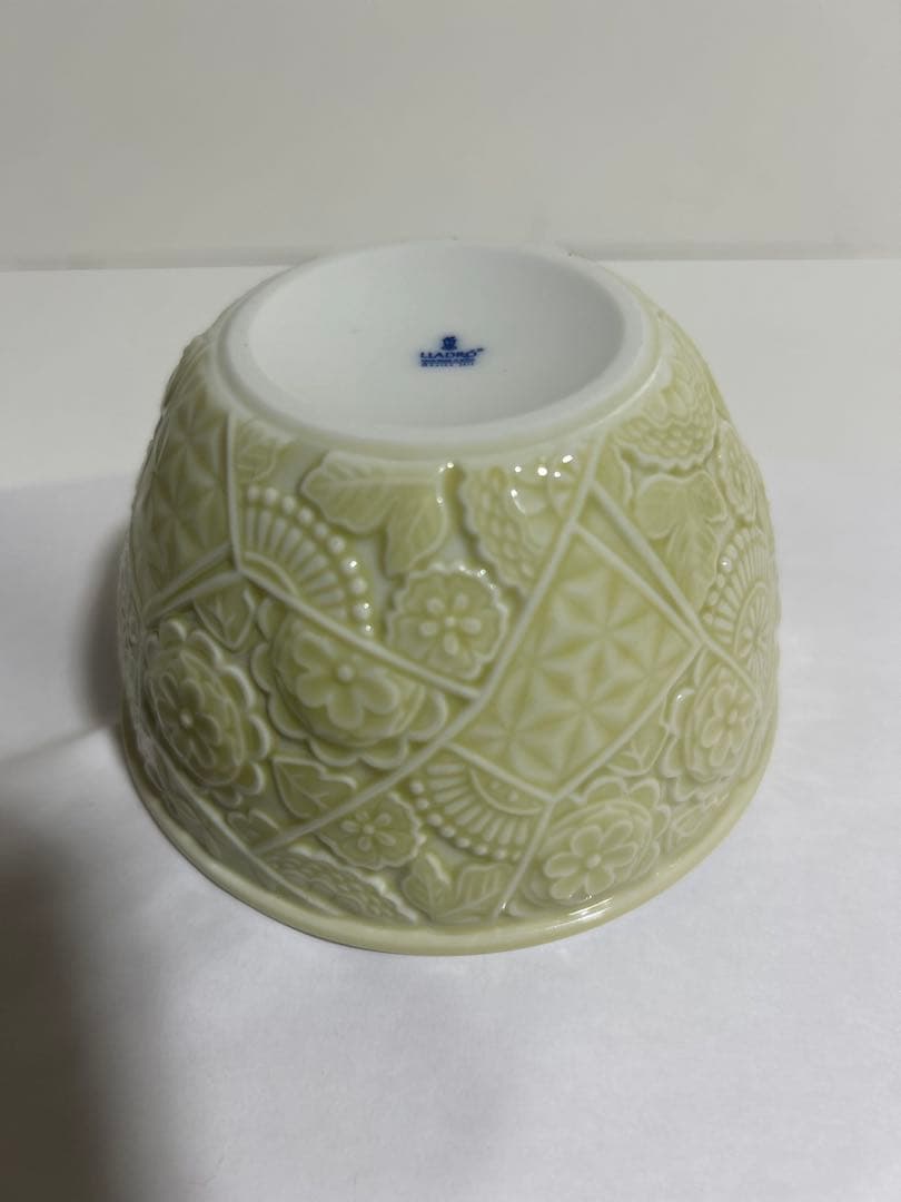 リヤドロ　kimono ボウル　ピンク　イエロー　ホワイト　茶碗　3客セット