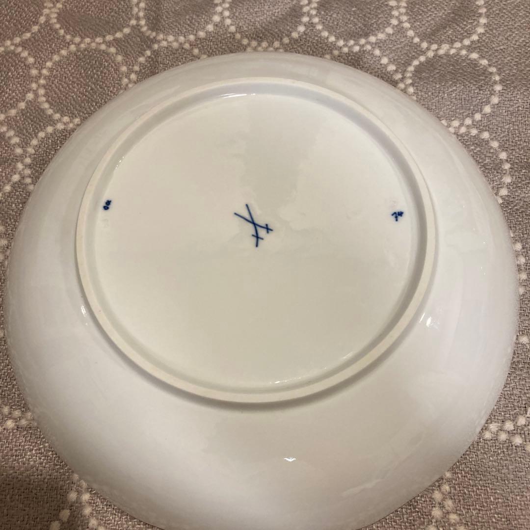 マイセン　ブルーオニオン　25センチ　MEISSEN ボウル型　希少　所持1点物