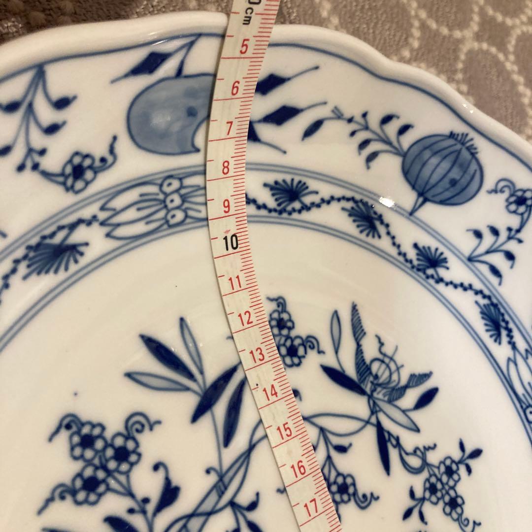 マイセン　ブルーオニオン　25センチ　MEISSEN ボウル型　希少　所持1点物