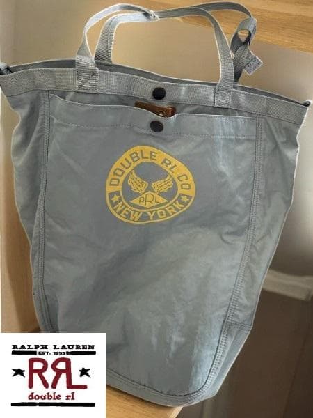 送料無料/新品未使用　DOUBLE RL トートバッググレー