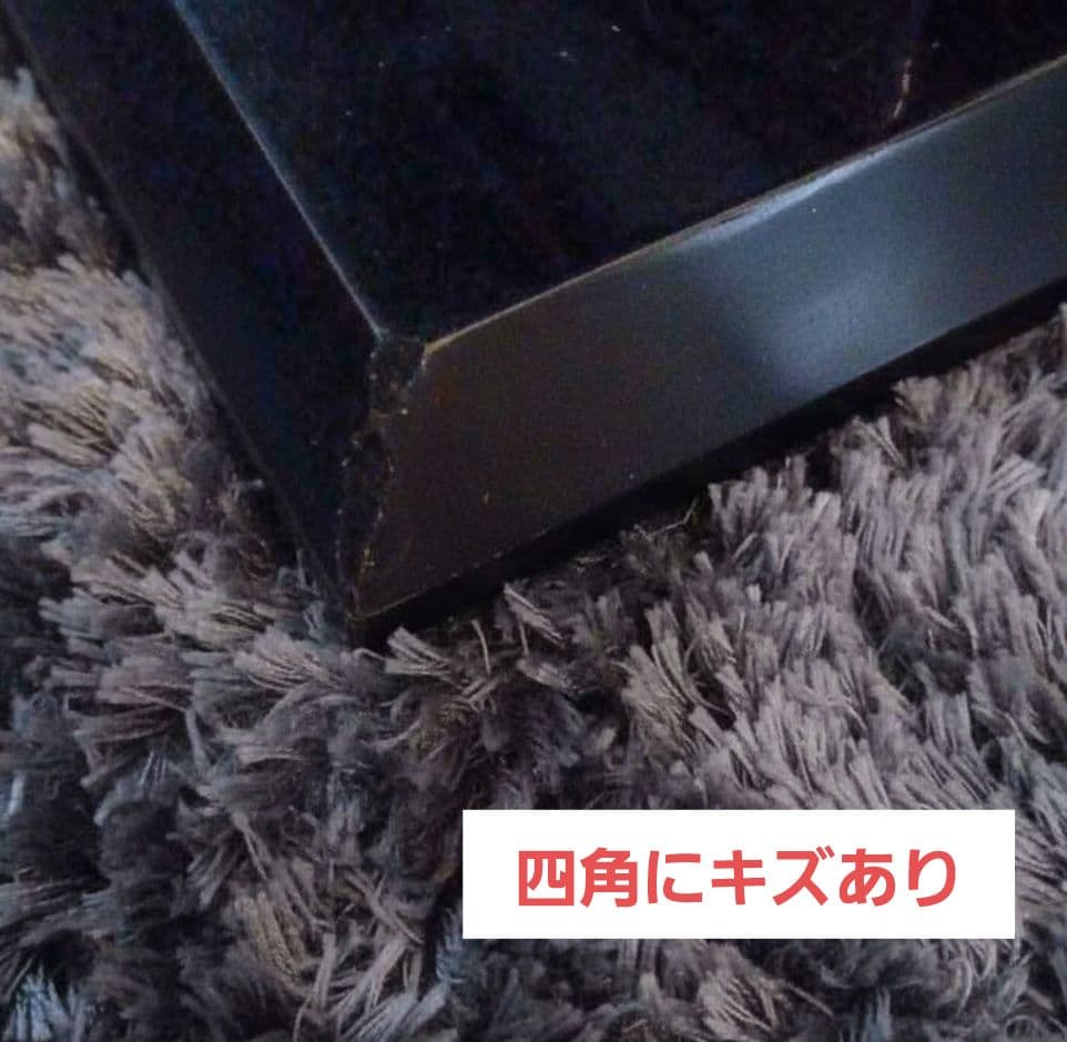 モダン黒ダイニングテーブル(伸長式)