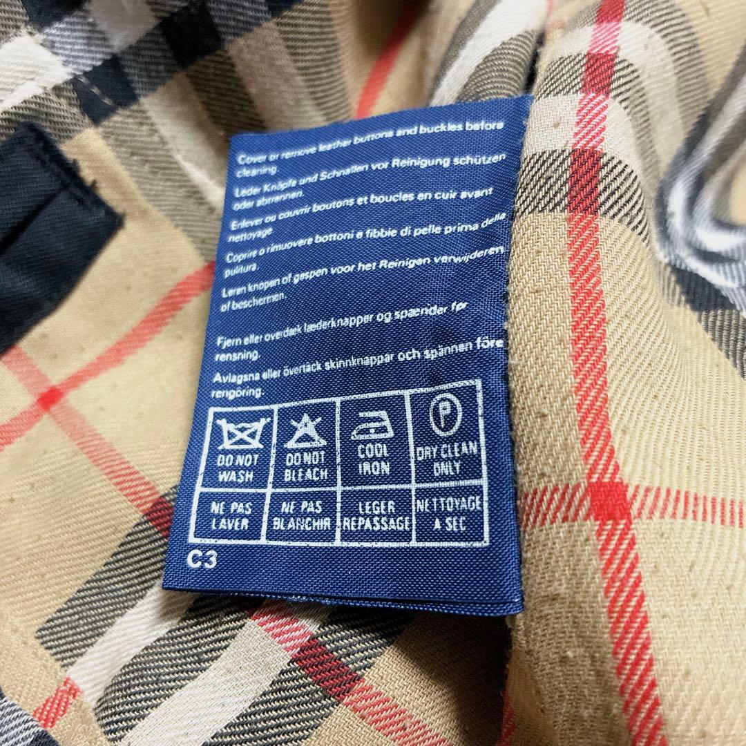 バーバリーズ　ヴィンテージ　ステンカラーコート　ノバチェック　ブラック