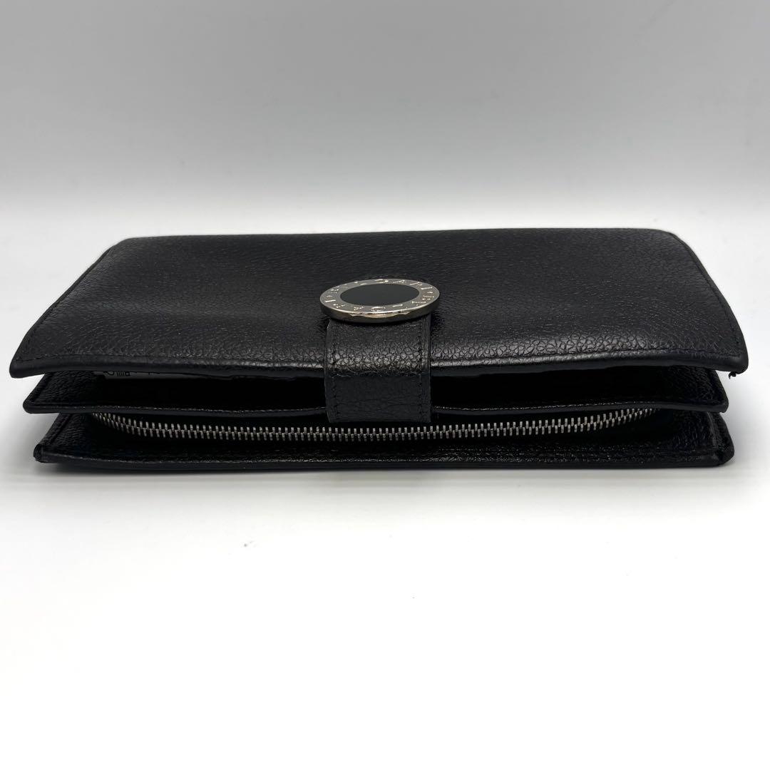 BVLGARI 長財布 ブルガリブルガリレザー ブラック×レッド 本革