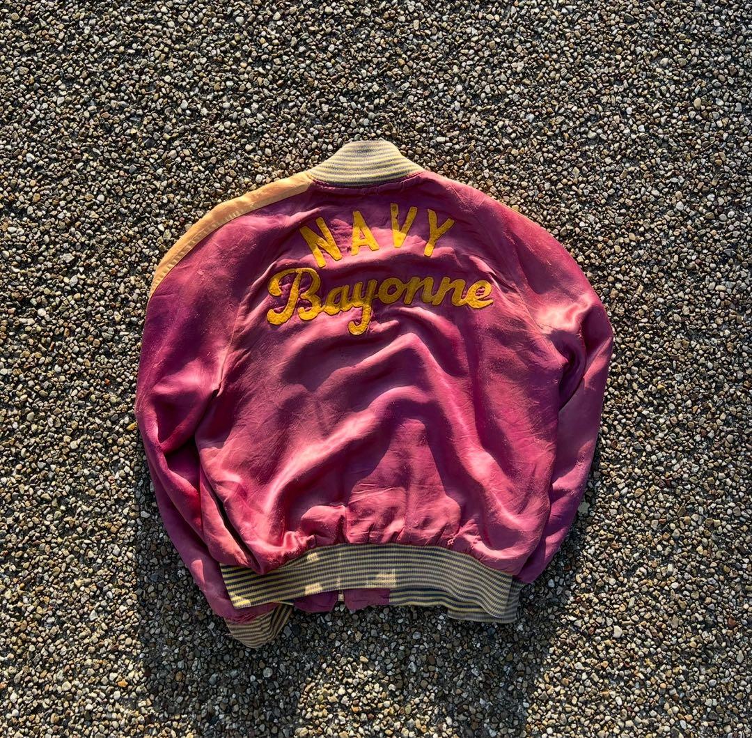 【雰囲気抜群】 50s サテンジャケット