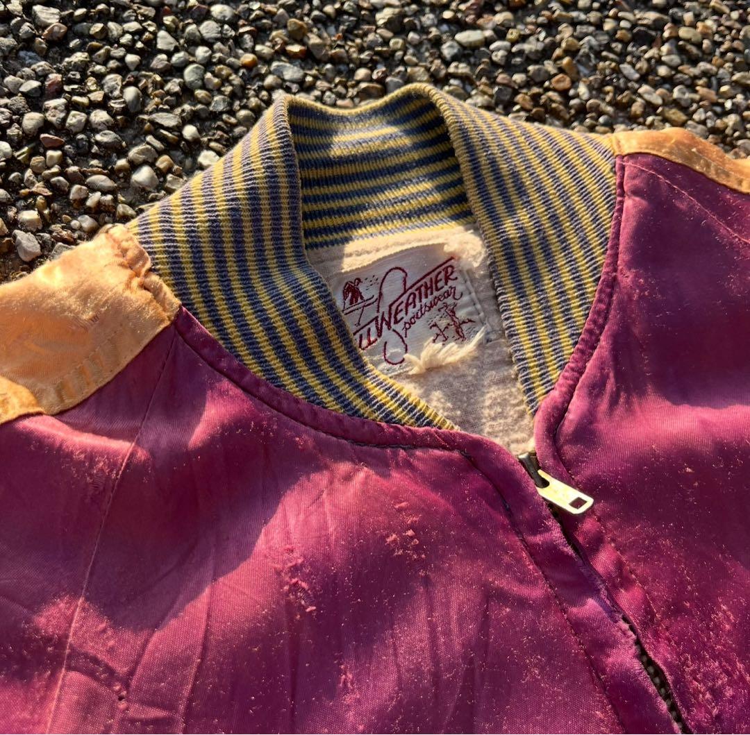 【雰囲気抜群】 50s サテンジャケット