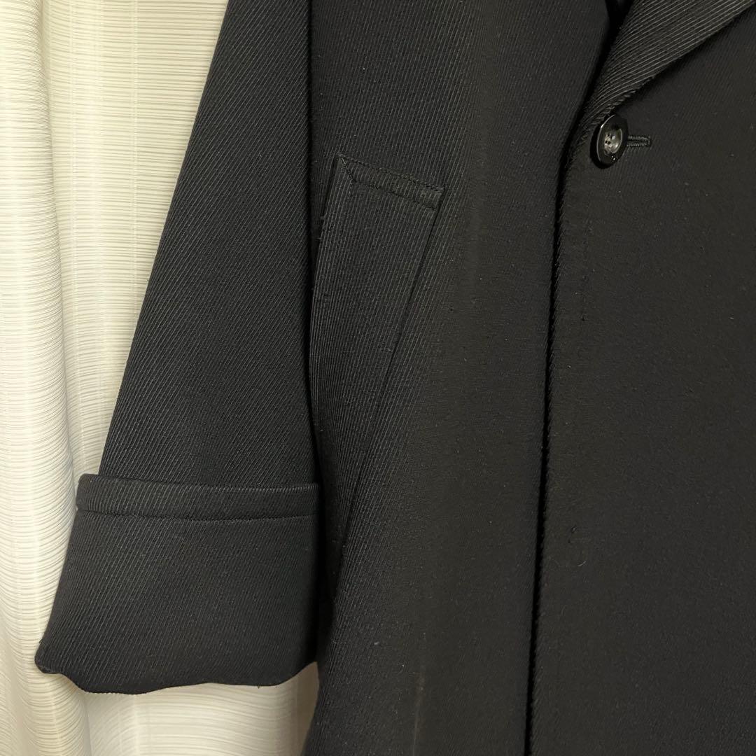 UN3D アンスリード ミドルコートロングコートドルマンコート 黒