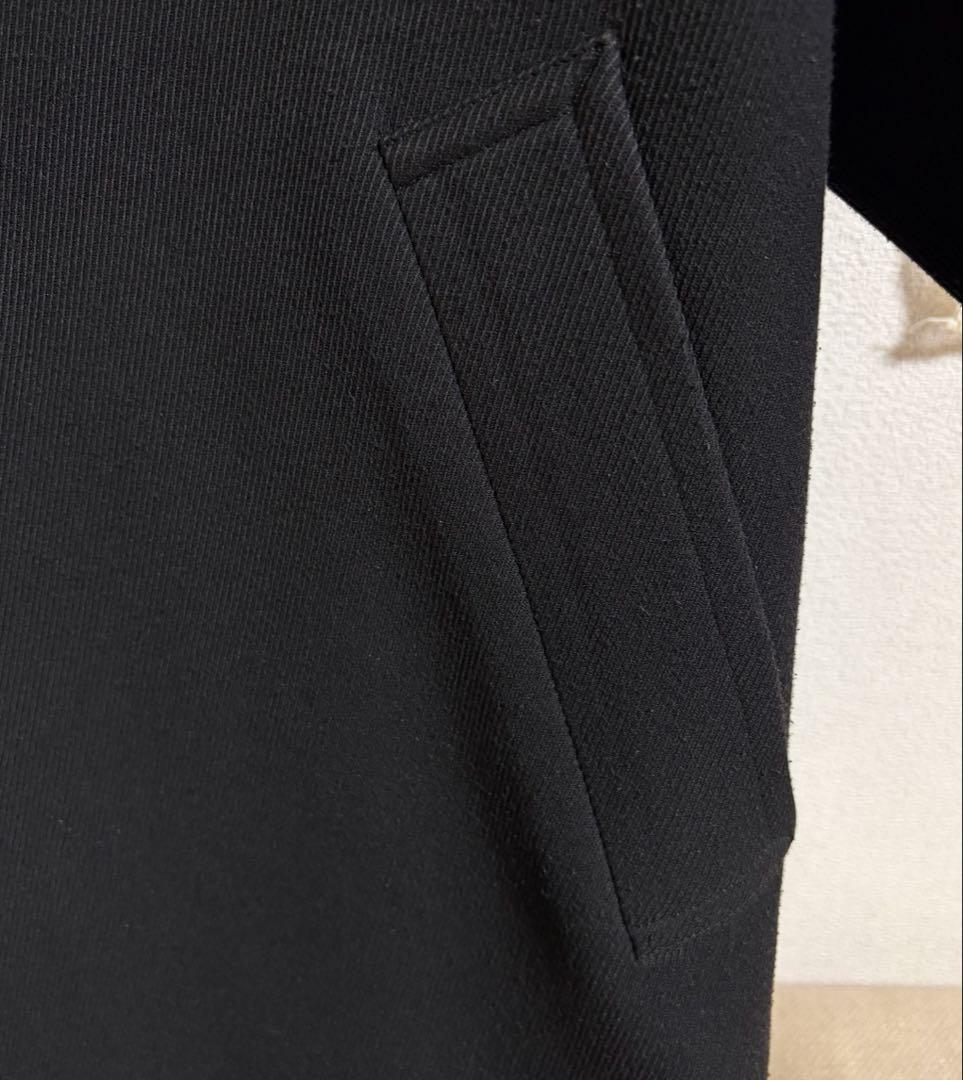 UN3D アンスリード ミドルコートロングコートドルマンコート 黒