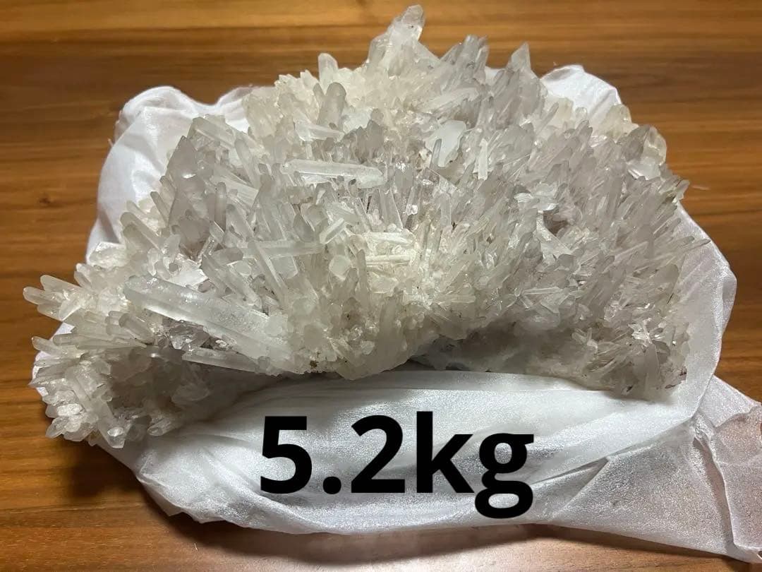 四川省産ニードル.クォーツフラワークラスター約5.2kg