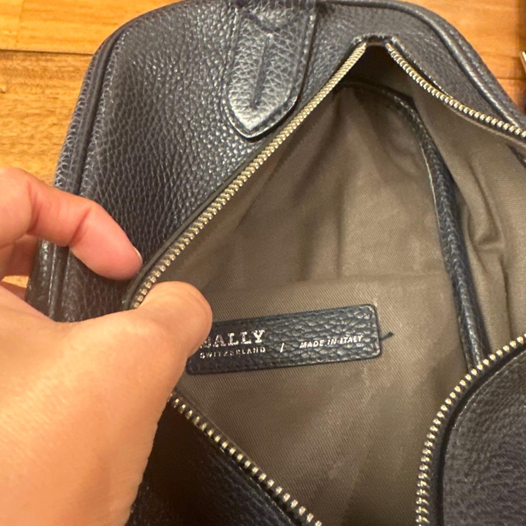 BALLYネイビー バッグ/レザー/NVY/SLING BAG STARLEX