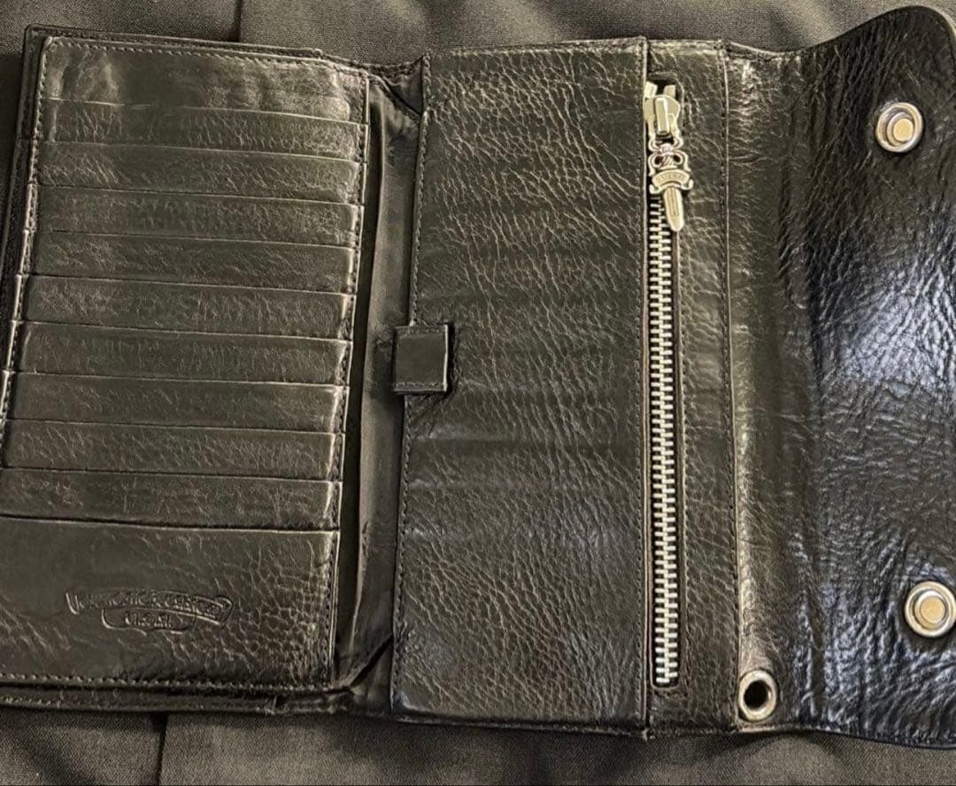 R*o様 クロムハーツ ブラックレザー 長財布