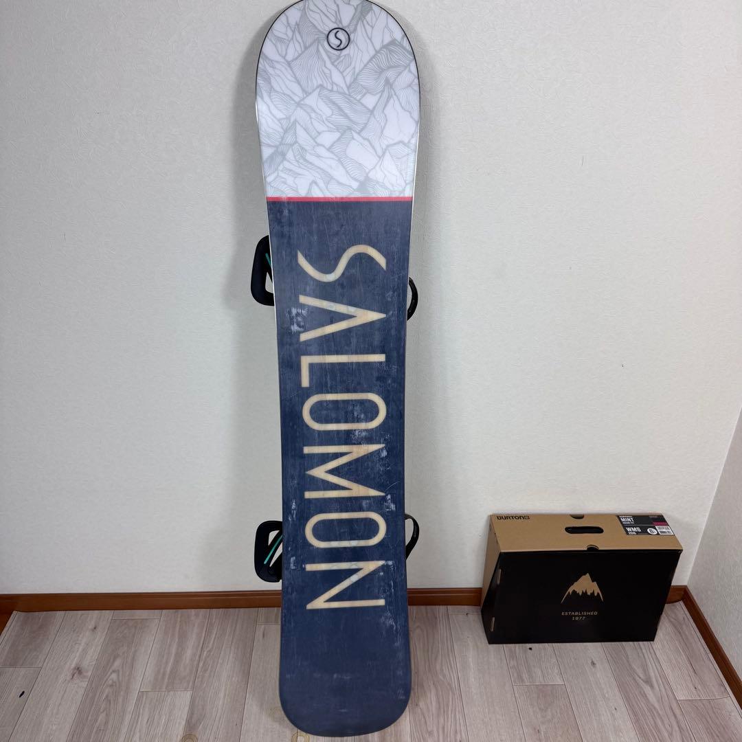 SALOMON SIGHT 156cm スノーボードセット