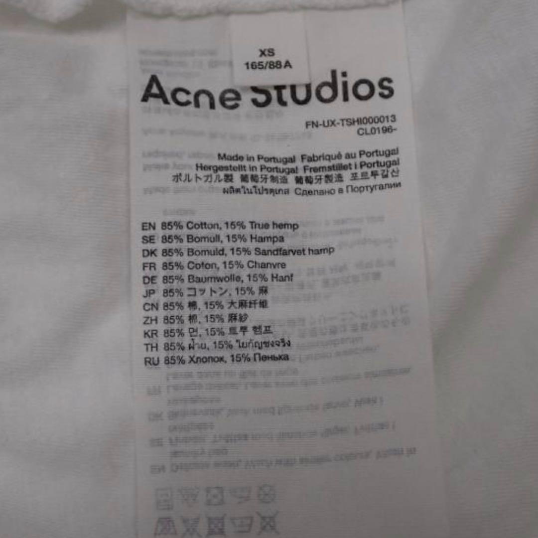 Acne Studios ロゴTシャツ ダスティホワイト　XS
