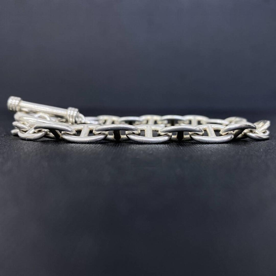 美品 F.H. シルバー 925 アンカー デザイン チェーン ブレスレット