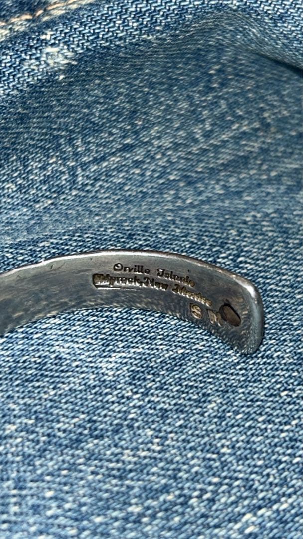 【希少】NAVAJO ORVILLE TSINNIE バングル　オーヴィル