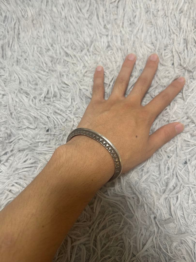 【希少】NAVAJO ORVILLE TSINNIE バングル　オーヴィル