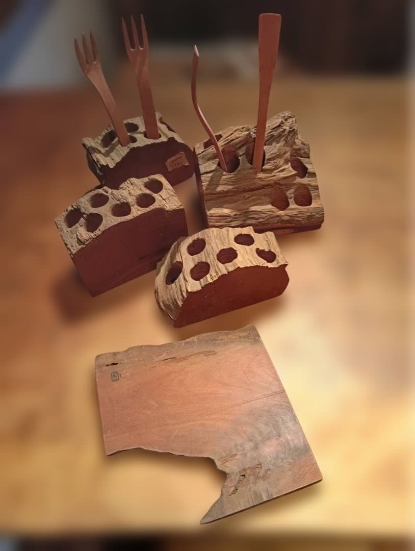 木製カトラリーと小物セット