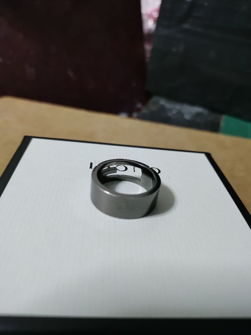 美品 GUCCI グッチ シルバー925 Gリング16号 高級感あり イタリア製