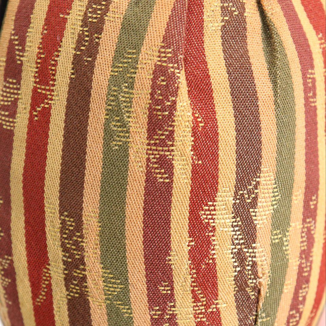 元永彰一作 高取焼 耳付茶入 細縞金春金襴仕覆付 濃茶器 茶道具　V981