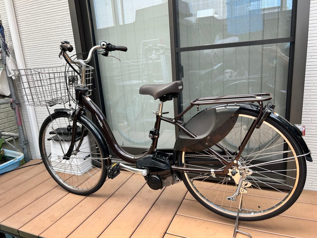 【美品】ヤマハ 電動アシスト自転車PAS WITH 26インチ
