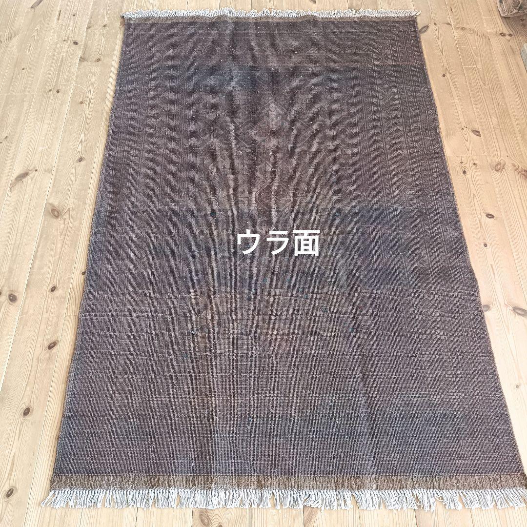 【80s】L152cm トライバルラグ　ヴィンテージラグ　アフガンラグ　ペルシャ