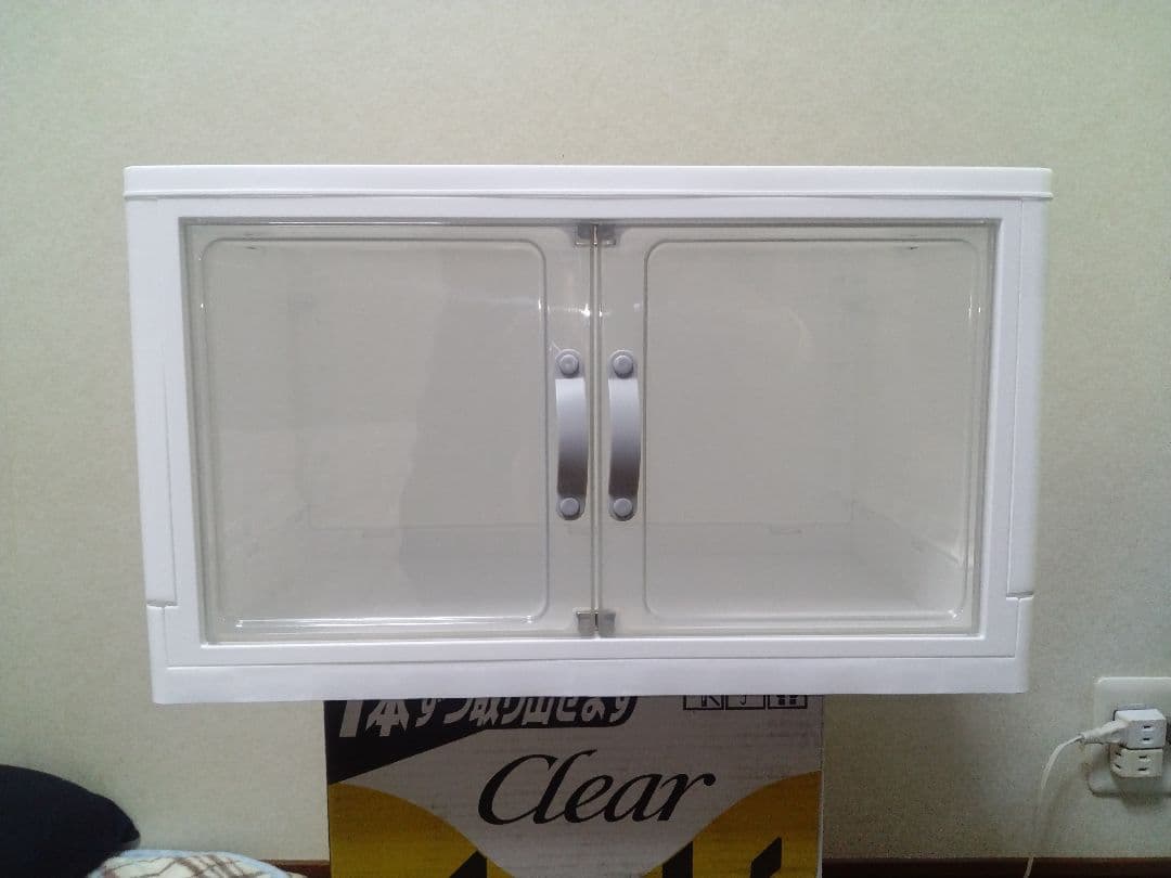 【即発送】ダイソー ジョイントできる扉付折りたたみ収納ケース 大サイズ６個セット