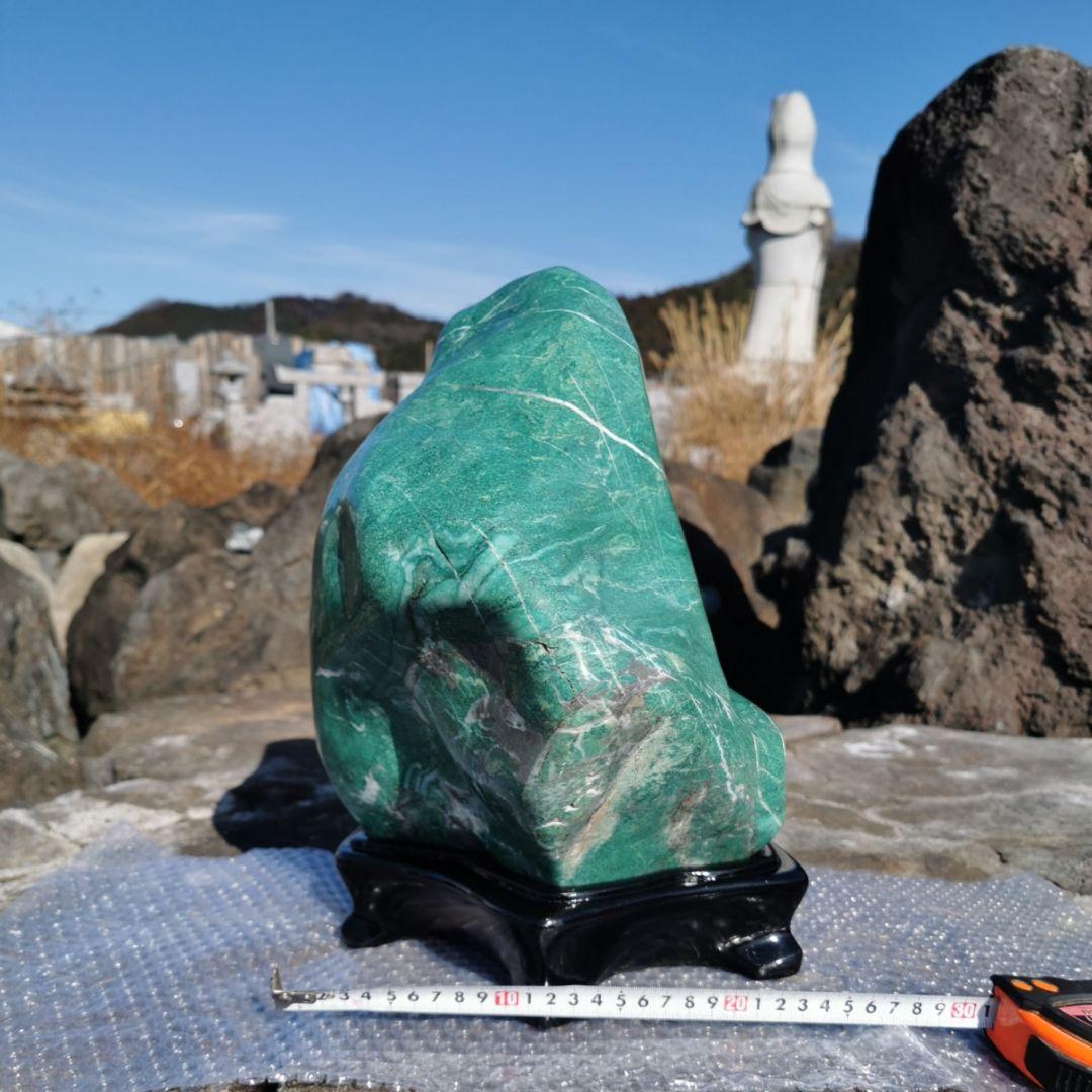 特大　ナミビア翡翠　26.6キロ　鑑賞石　石　置物　オブジェ　インテリア